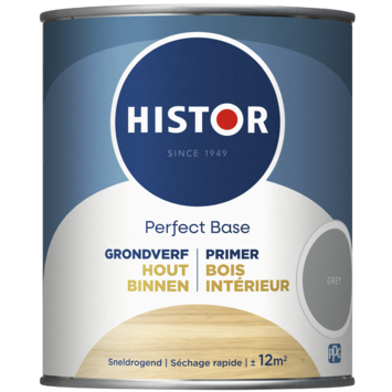 Histor Perfect Base grondverf binnen hout grey 750 ml