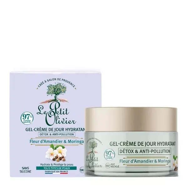 Le Petit Olivier Gel-Creme Hidratante Diurno Detox e Antipoluição 50ml