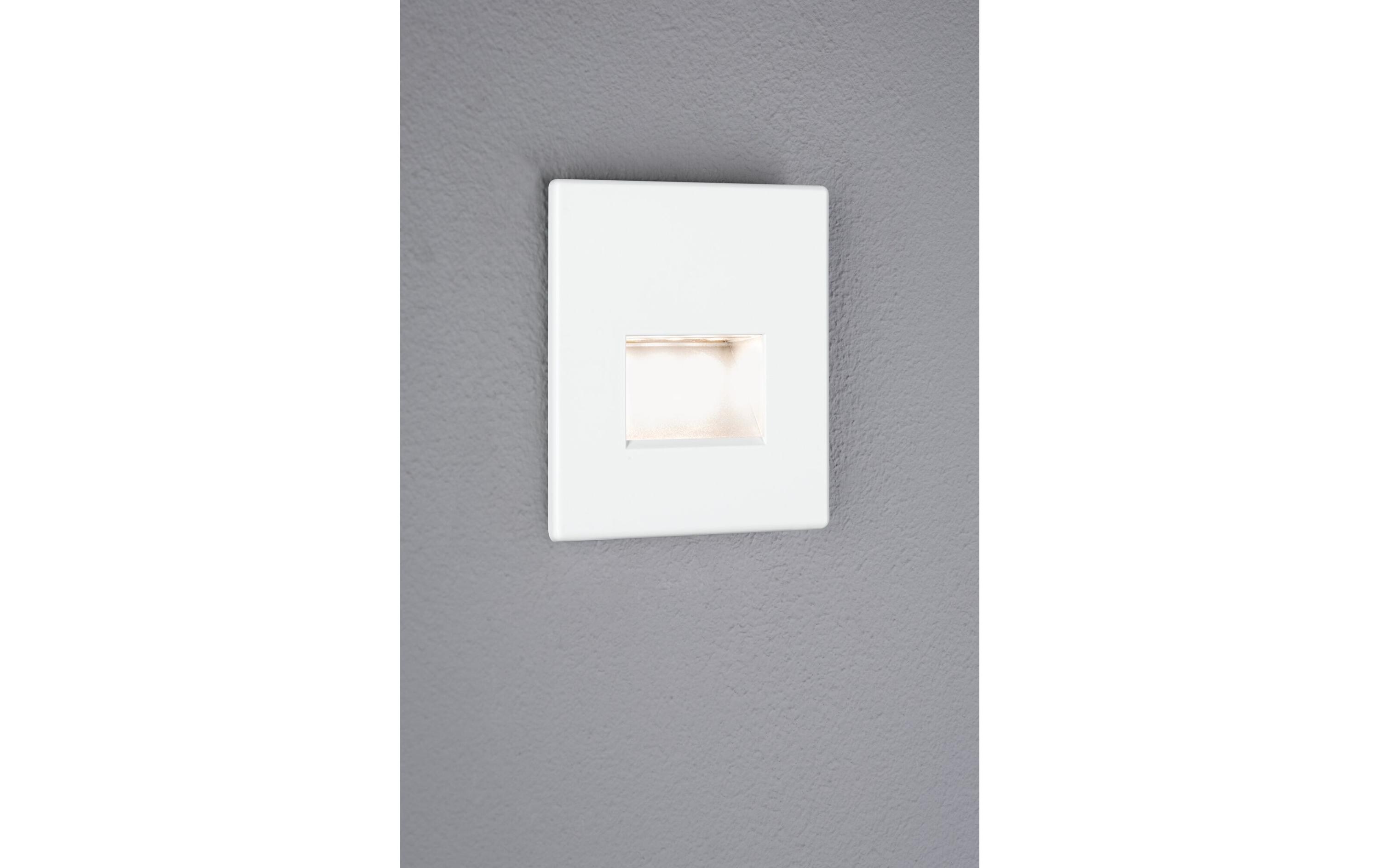 Wandeinbauleuchte LED Edge Quadro, 1.2W, 2700K, WeissEinbauleuchte