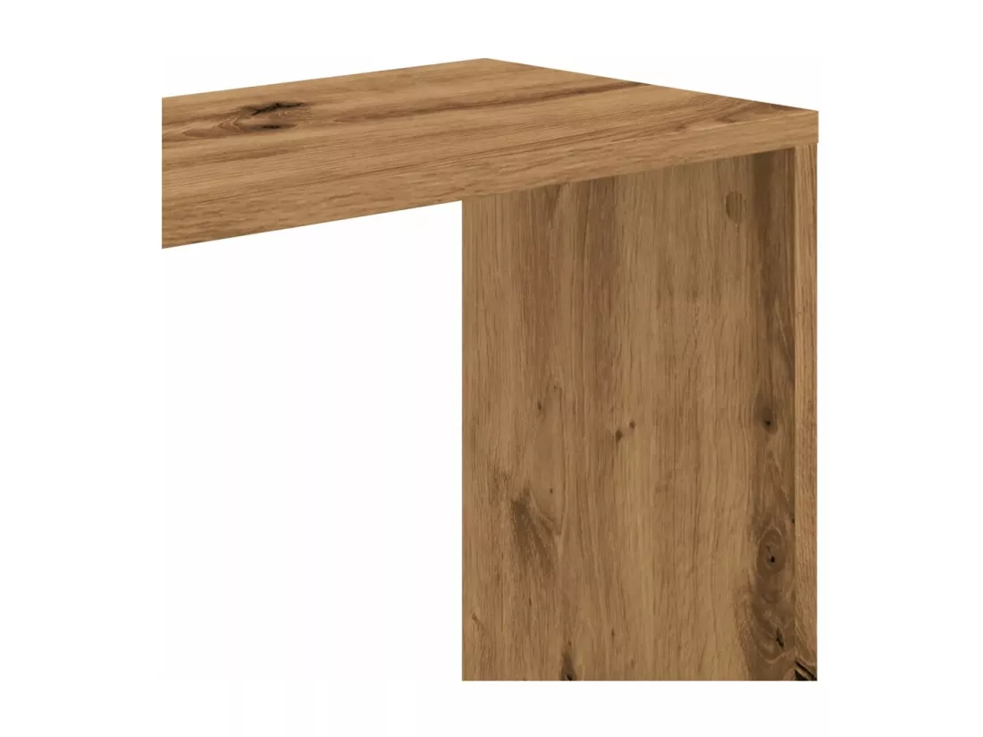 Bibliothèque 5 niveaux chêne artisanal bois ingénierie