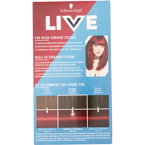 Permanent hårfarve 43 Red Passion m. serum