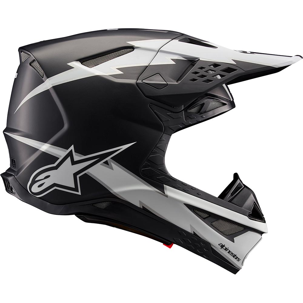 Alpinestars - Casque Supertech S-M10 Ampress Noir Mat / Blanc Mat
