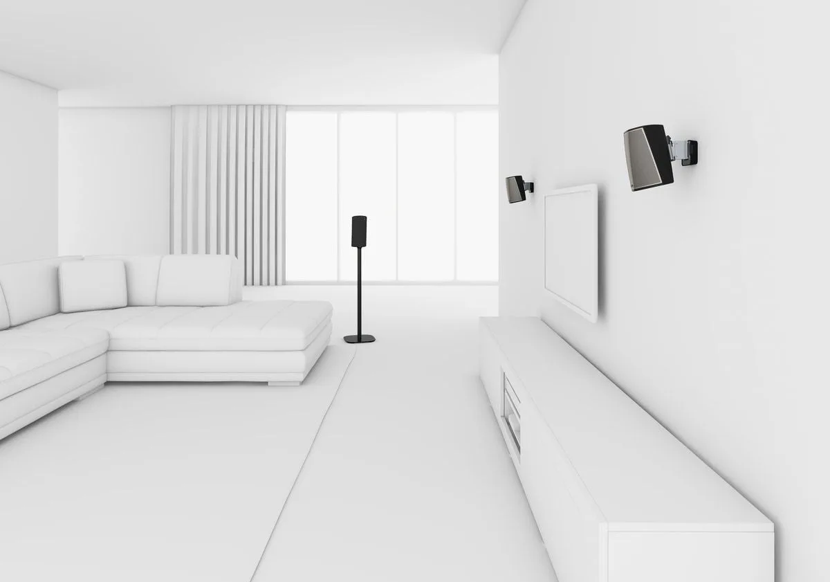 Vogel's Sound 5203 Noir (la pièce) Supports pour enceintes