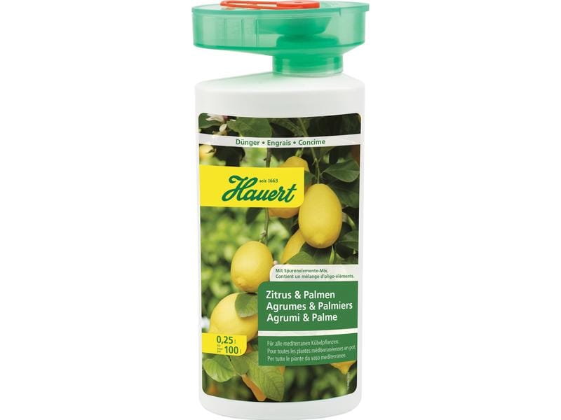 Hauert Flüssigdünger Zitrus und Palmen, 250 ml Flüssigdünger