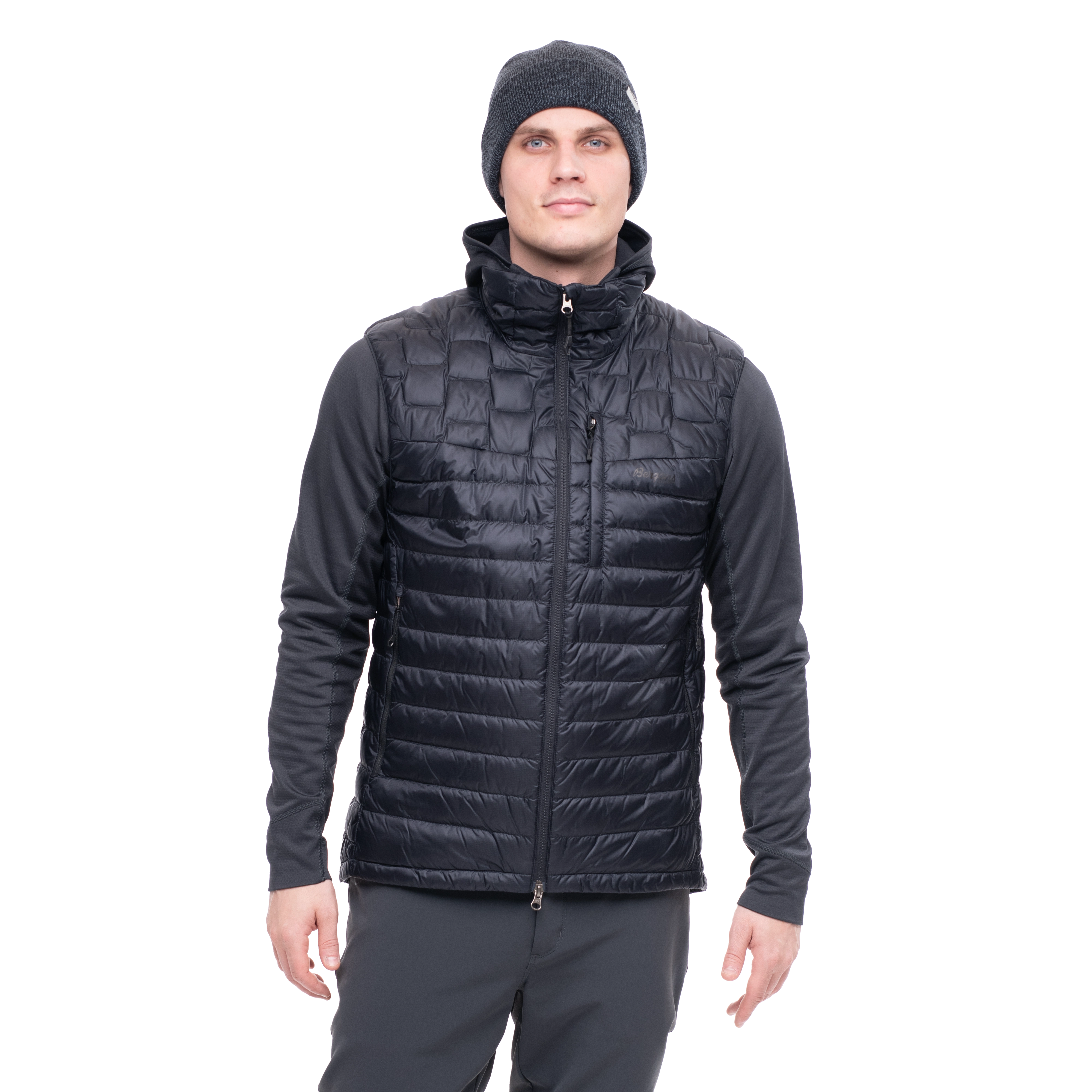 Magma Light Down Vest Men Black