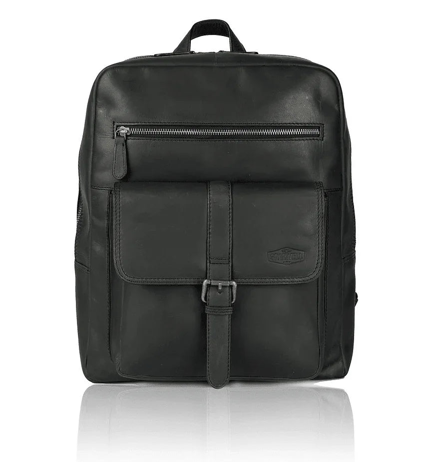 Sparwell | KYLE Komfort | Leren laptop rugzak 15,6