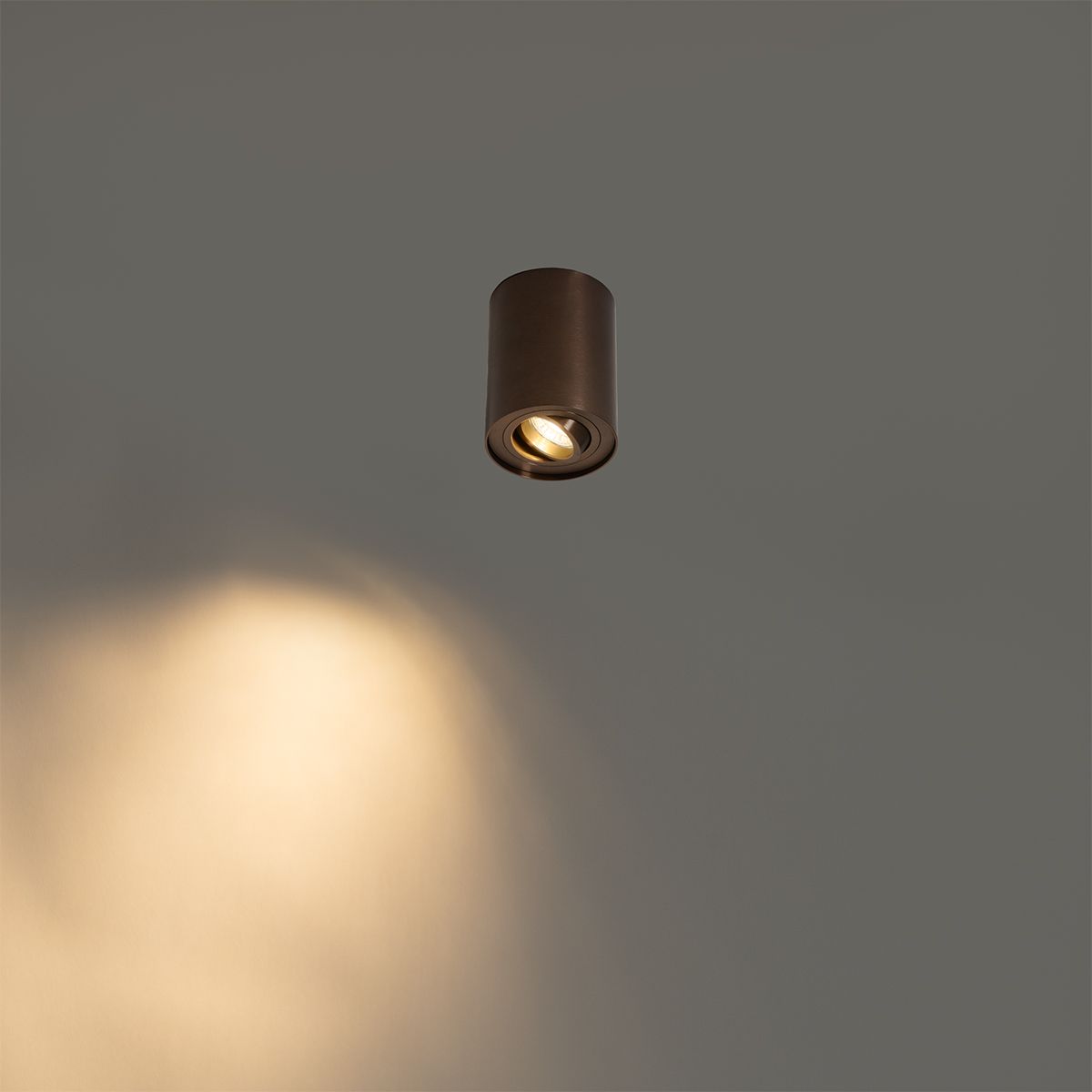 Smart plafondspot donkerbrons draai- en kantelbaar incl. Wifi GU10 50mm - Rondoo Up