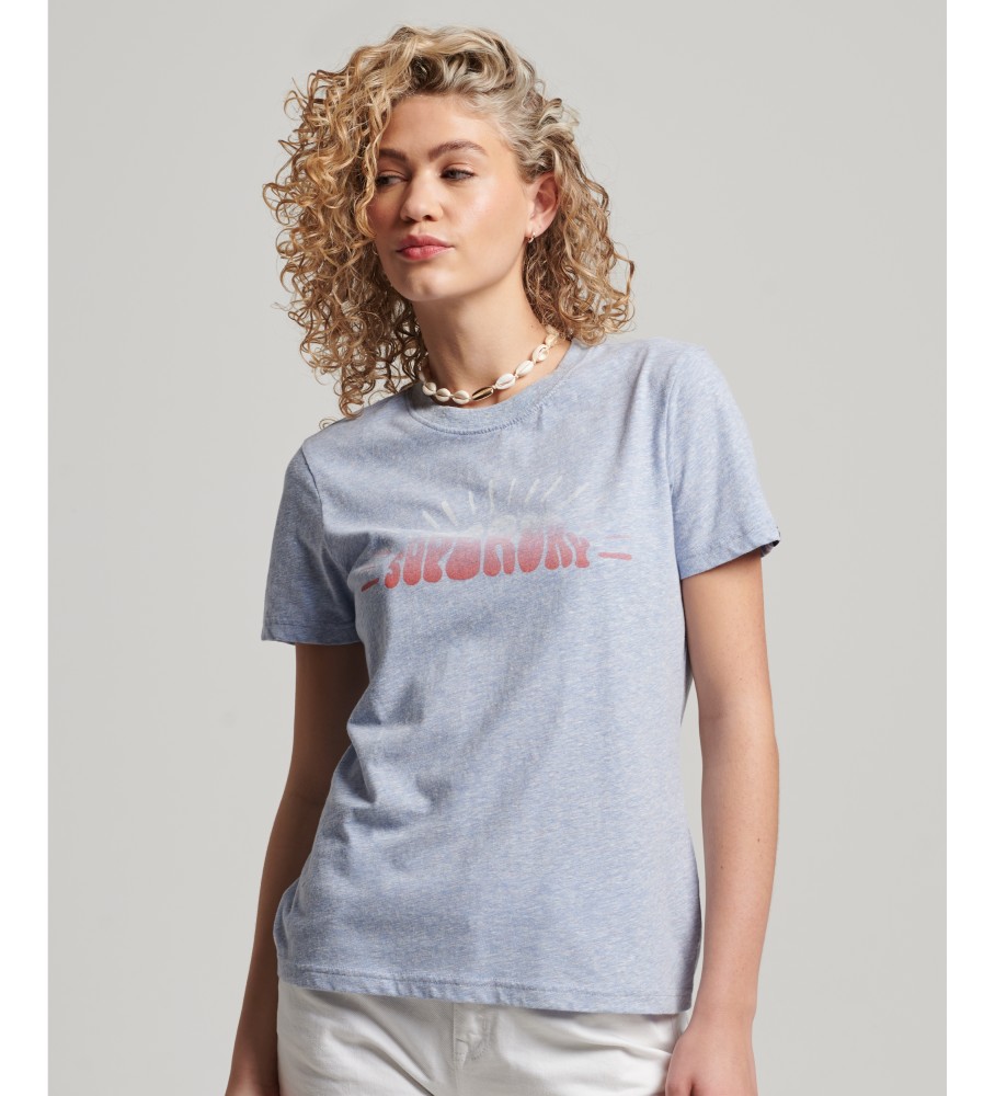 Camiseta Superdry Vintage Logo Nostalgia Azul