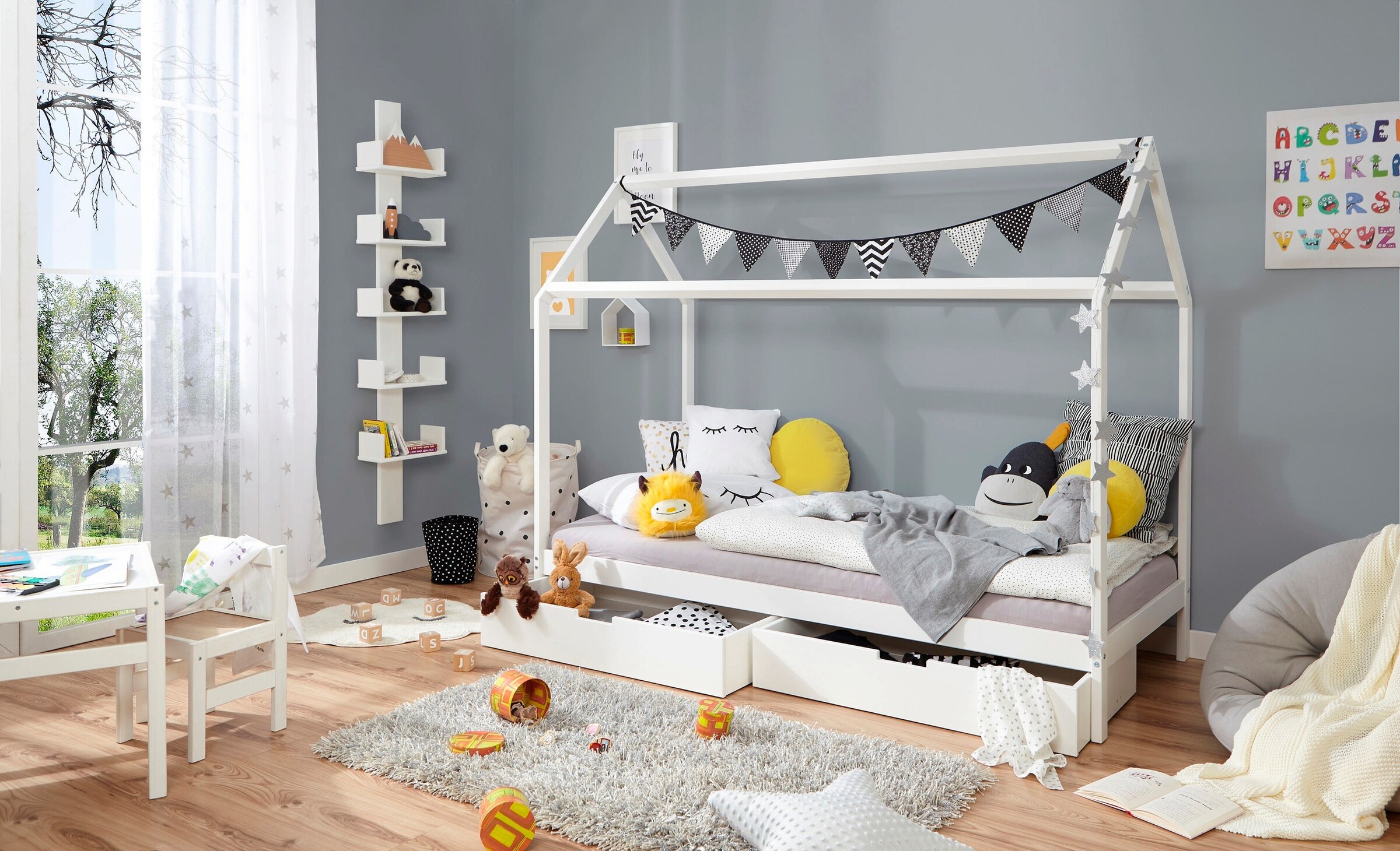 Ticaa Kinderbett Hausbett 