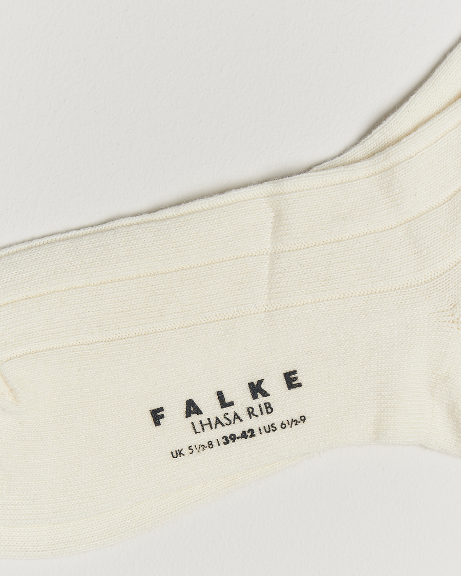 Falke Lhasa Cashmere Socks Off White