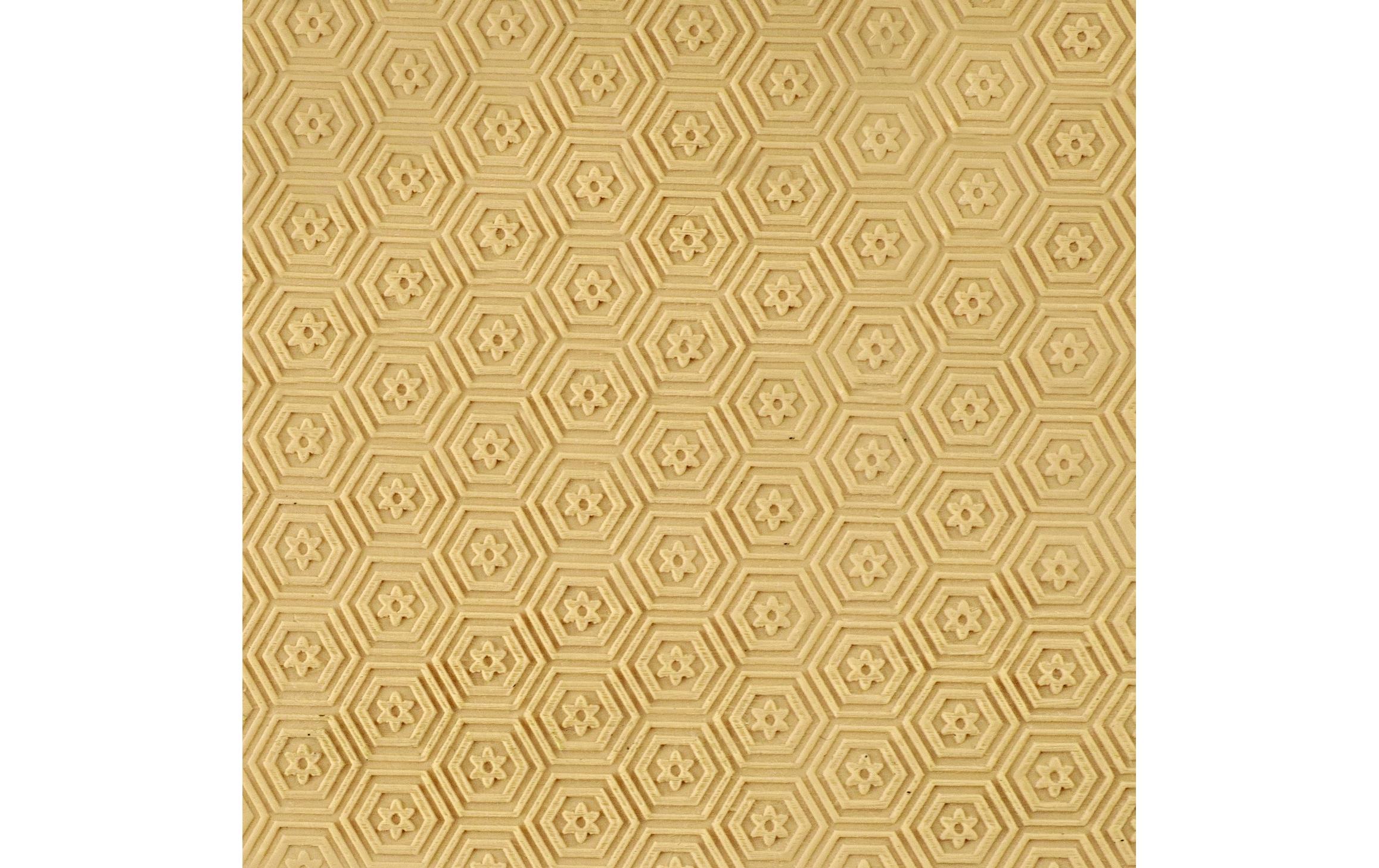 Wallholz mit Muster Deko 39.5 x 5 cm, BraunTeigroller
