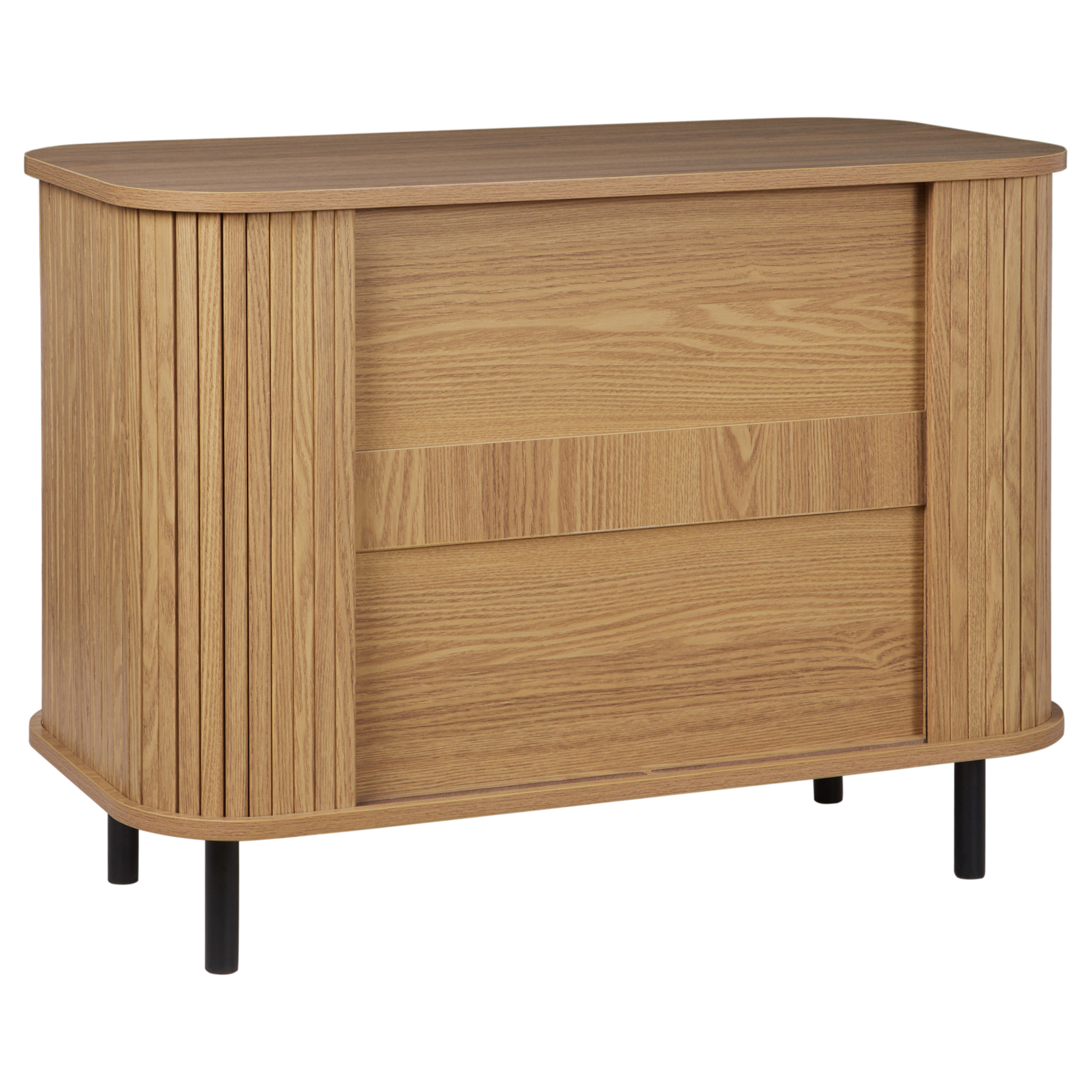 Beliani - BRADLEY - Commode - Lichthout|Zwart - MDF
