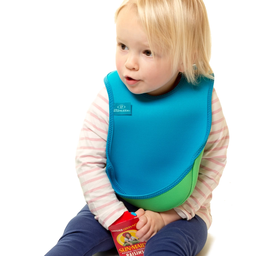 Bibetta Neopren-Lätzchen UltraBib® Tropischer Fisch  Türkis, 2 Stück
