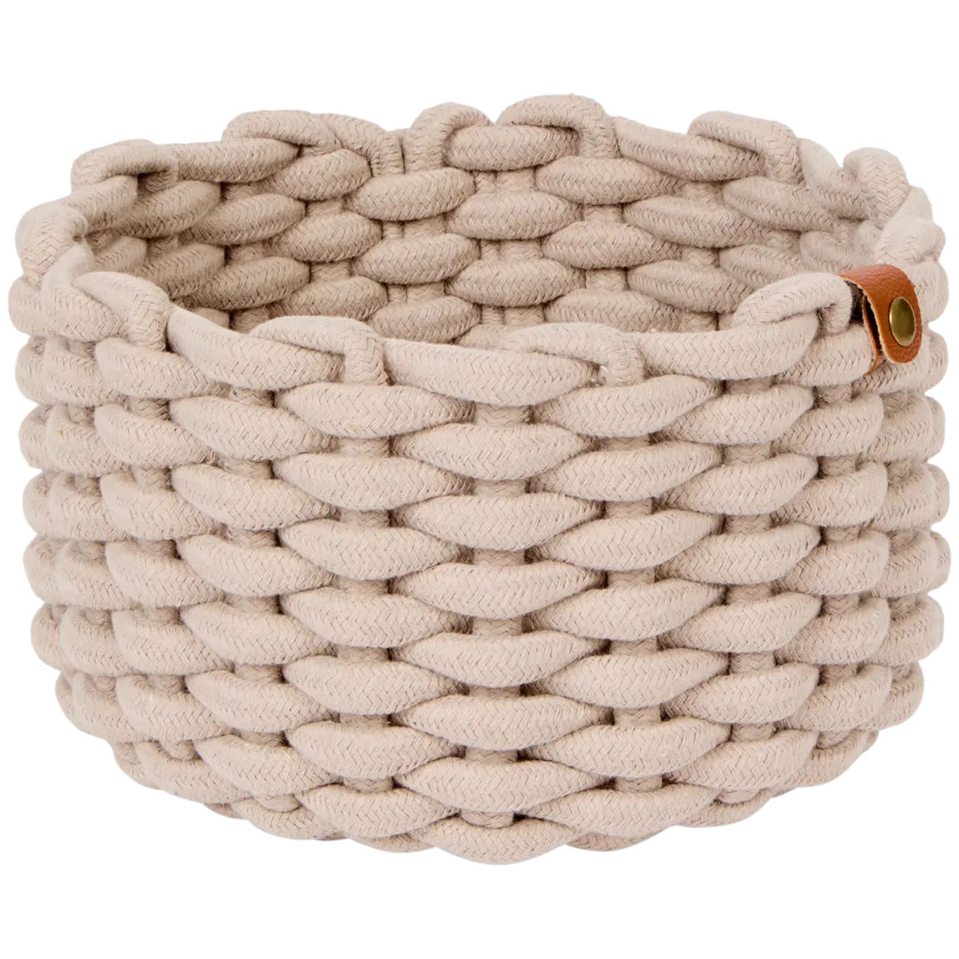 Gevlochten opbergmand Ø 24 x 13 cm | diverse kleuren