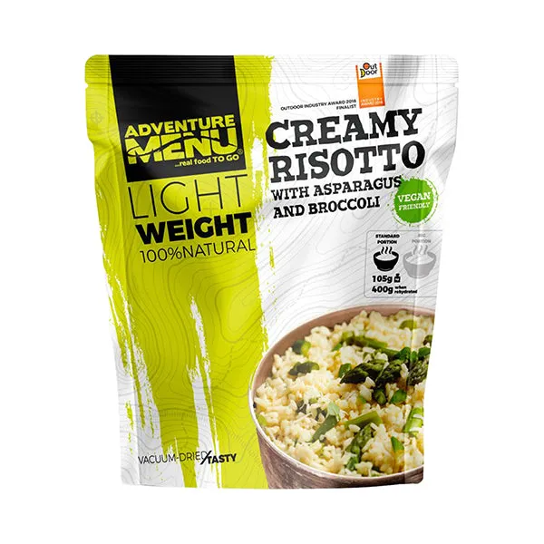 Adventure Menu -  Lightweight Creme-Risotto mit Spargel Brokkoli