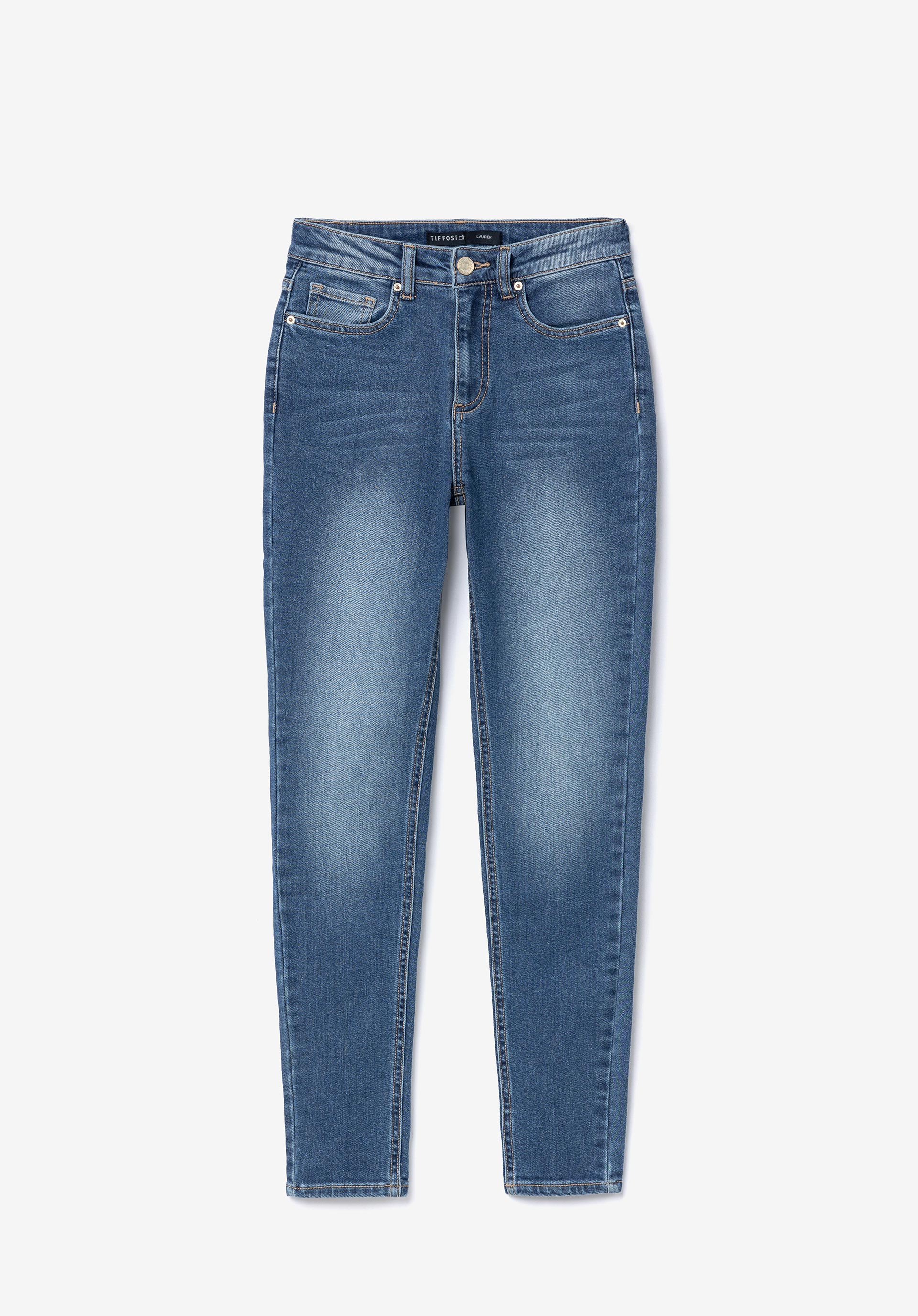 Jeans Lauren Skinny Cintura Alta