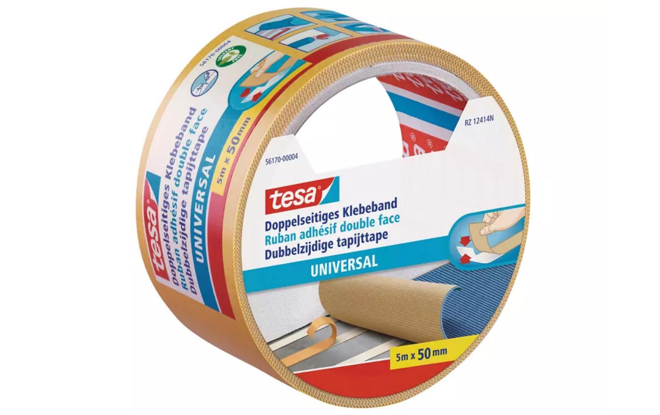 Doppelseitiges Klebeband Universal 5 m x 50 mmUniversale doppelseitige Klebeband in Weiss