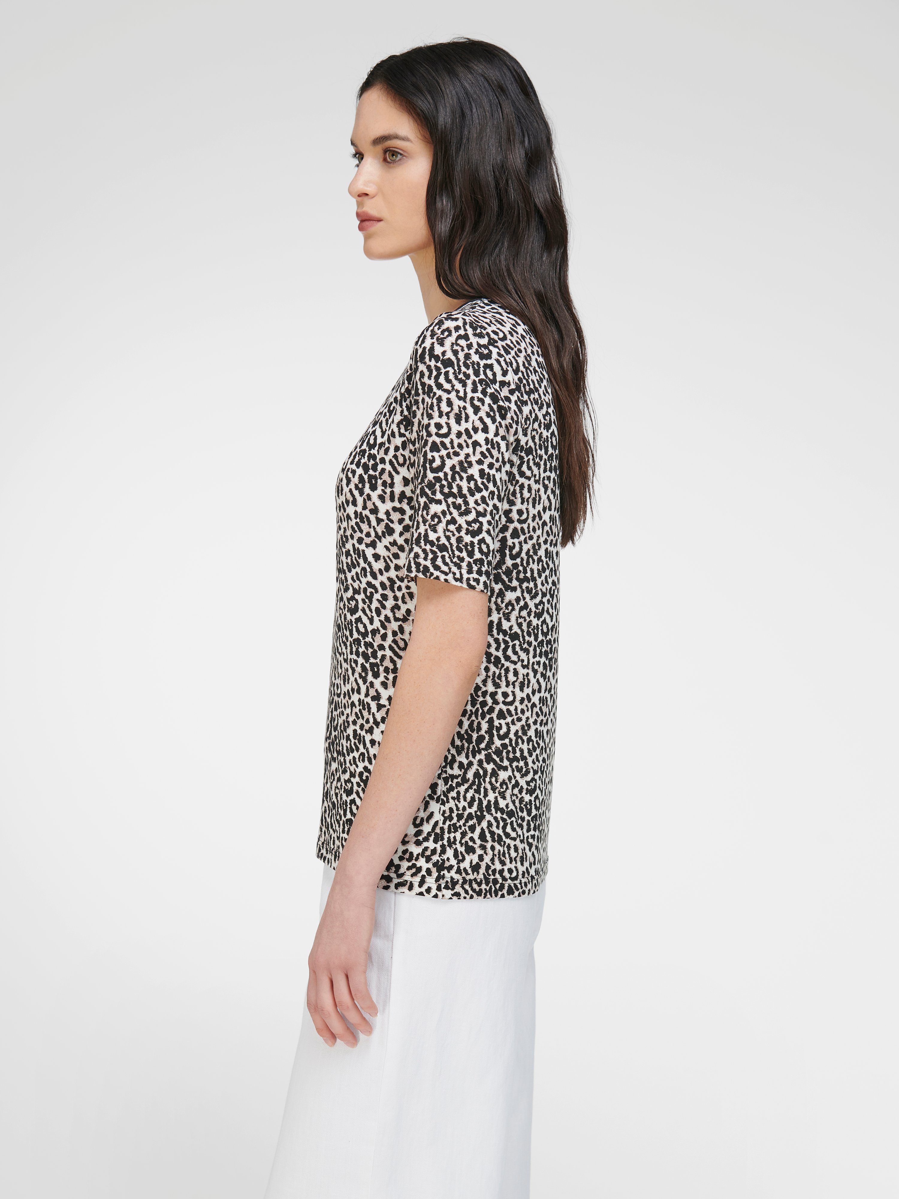 Rundhals-Shirt mit 1/2-Arm