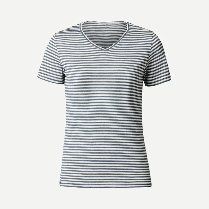 Decathlon Forclaz - Camiseta feminina Forclaz Travel 500 em lã merino