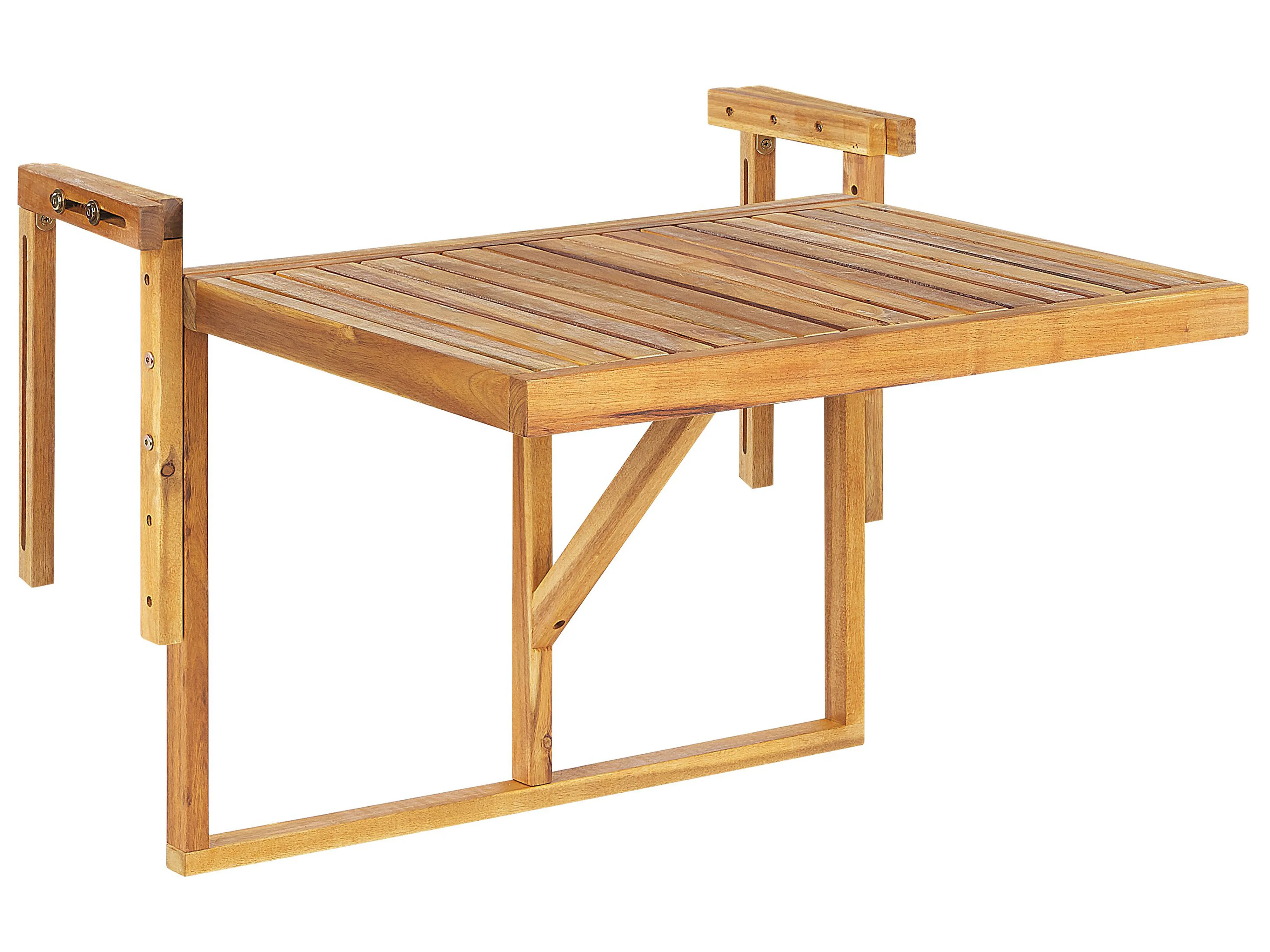 Balkontafel UDINE 70 cm 69 cm Acaciahout Bruin