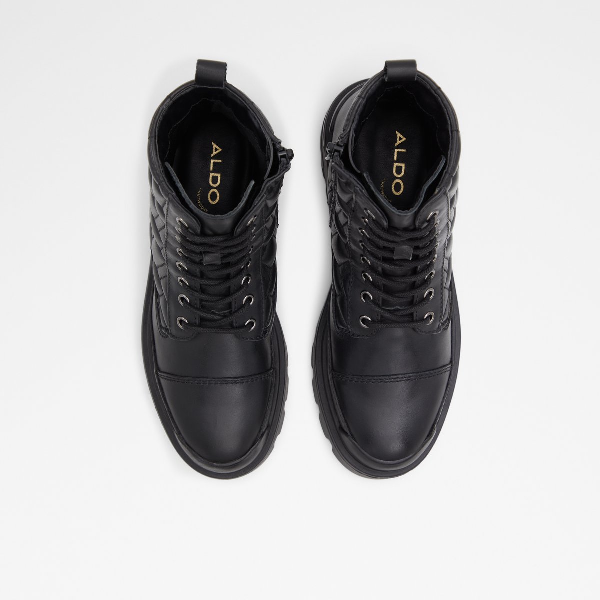 Quilt Black Women Combat boots