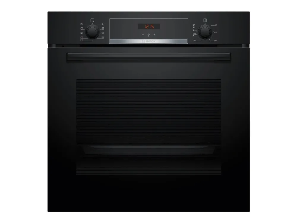 Bosch Serie | 4 HBA514BB3 - Ovn - til indbygning - niche - bredde: 56 cm - dybde: 55 cm - højde: 58.5 cm - med selv-rengøring - Klasse A  - sort