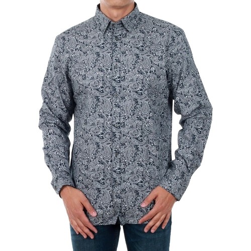 Jack & Jones - 12141868 JPRANTONIO SHIRT L/S LTD NAVY BLAZER/WHITE FL Azul