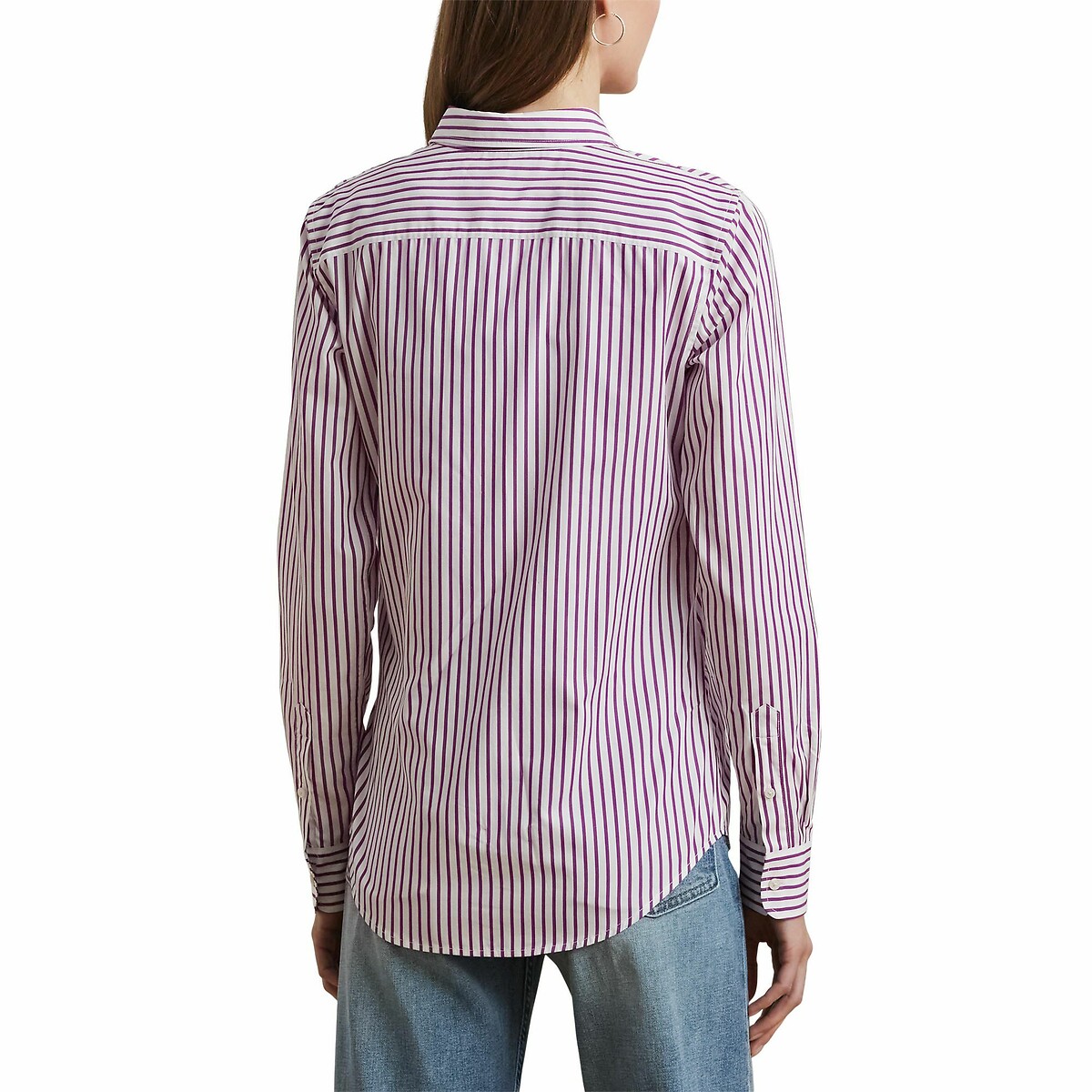 Blusa listrada de mangas compridas LAUREN RALPH LAUREN