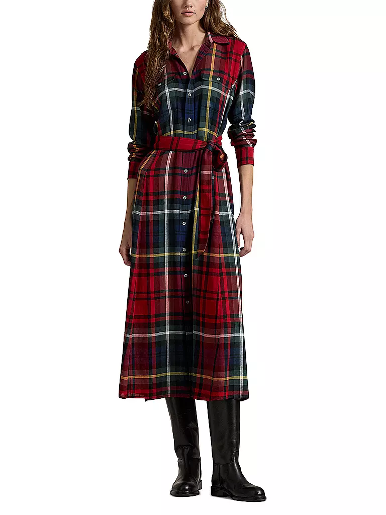 POLO RALPH LAUREN Maxikleid DAPHNE rot