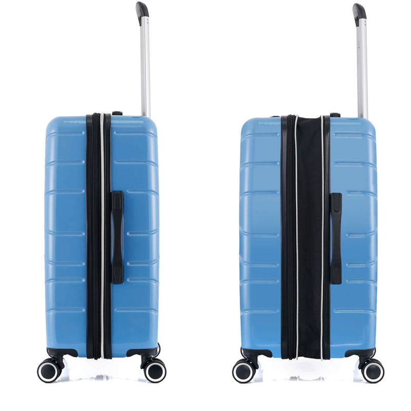 Lot de 3 valises rigides 395 Extensibles 55, 66 et 76 cm Bleu