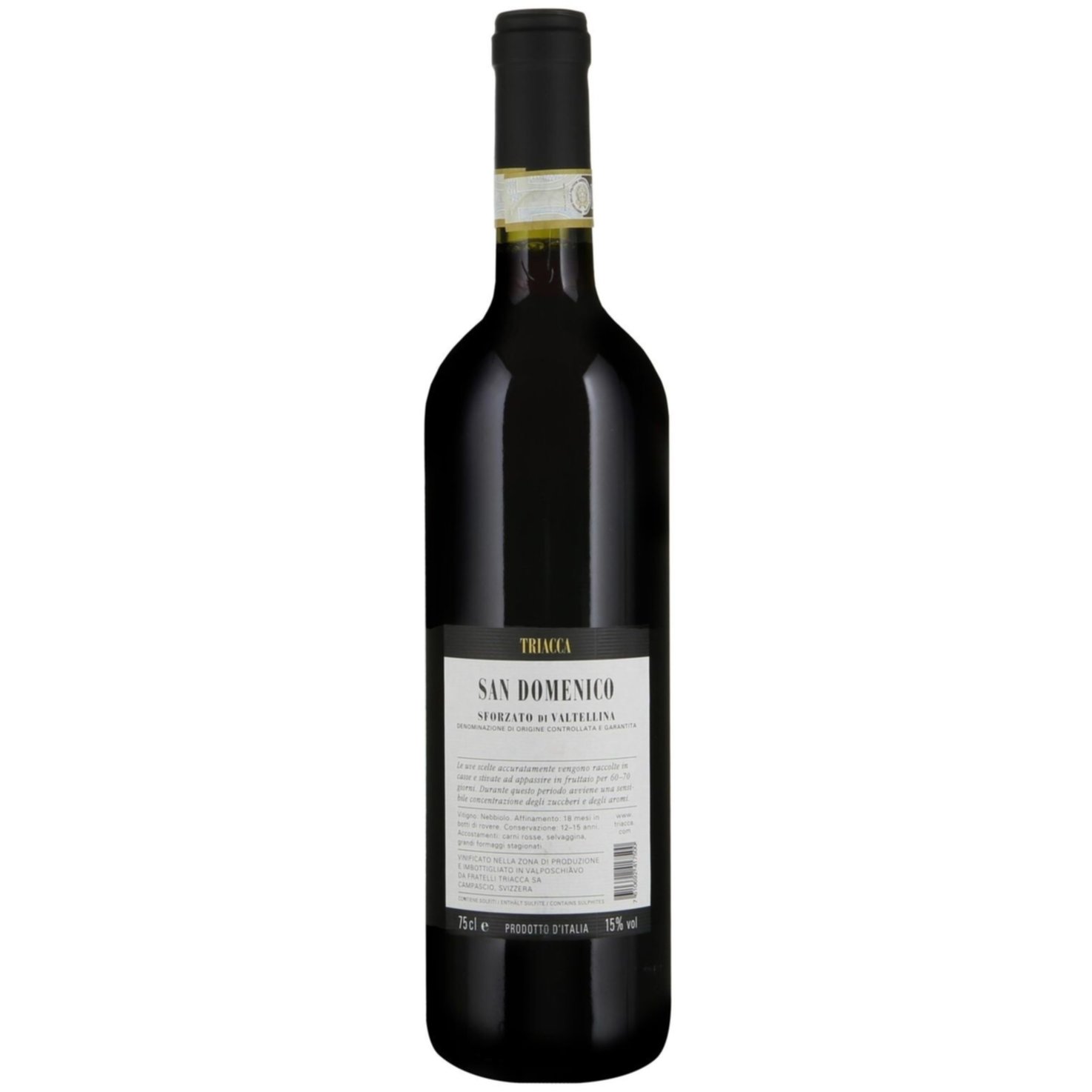 Sforzato di Valtellina DOCG San Domenico Triacca -75cl