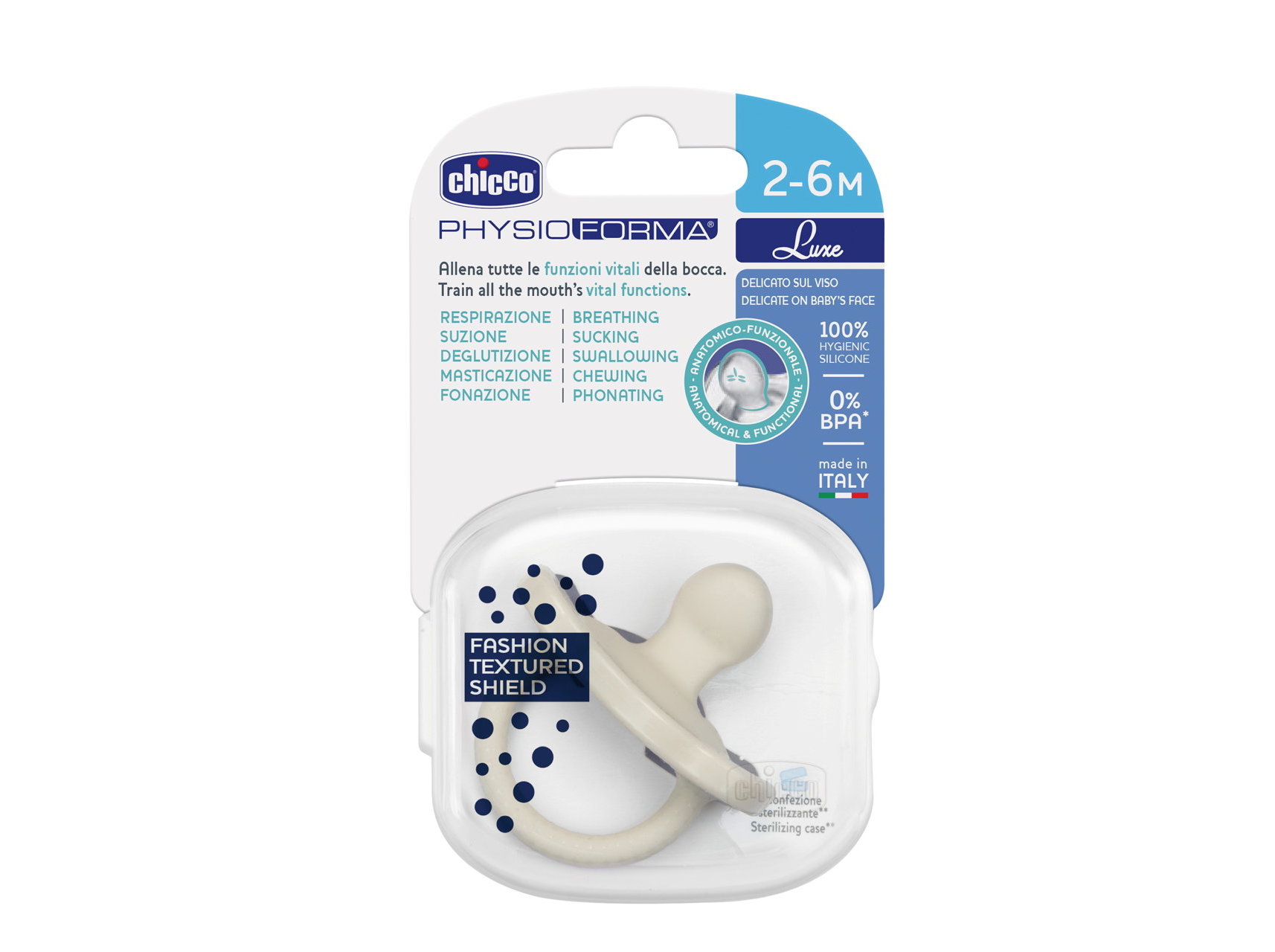 CHUPETA CHICCO PHYSIOFORMA LUXE 2-6 1UN