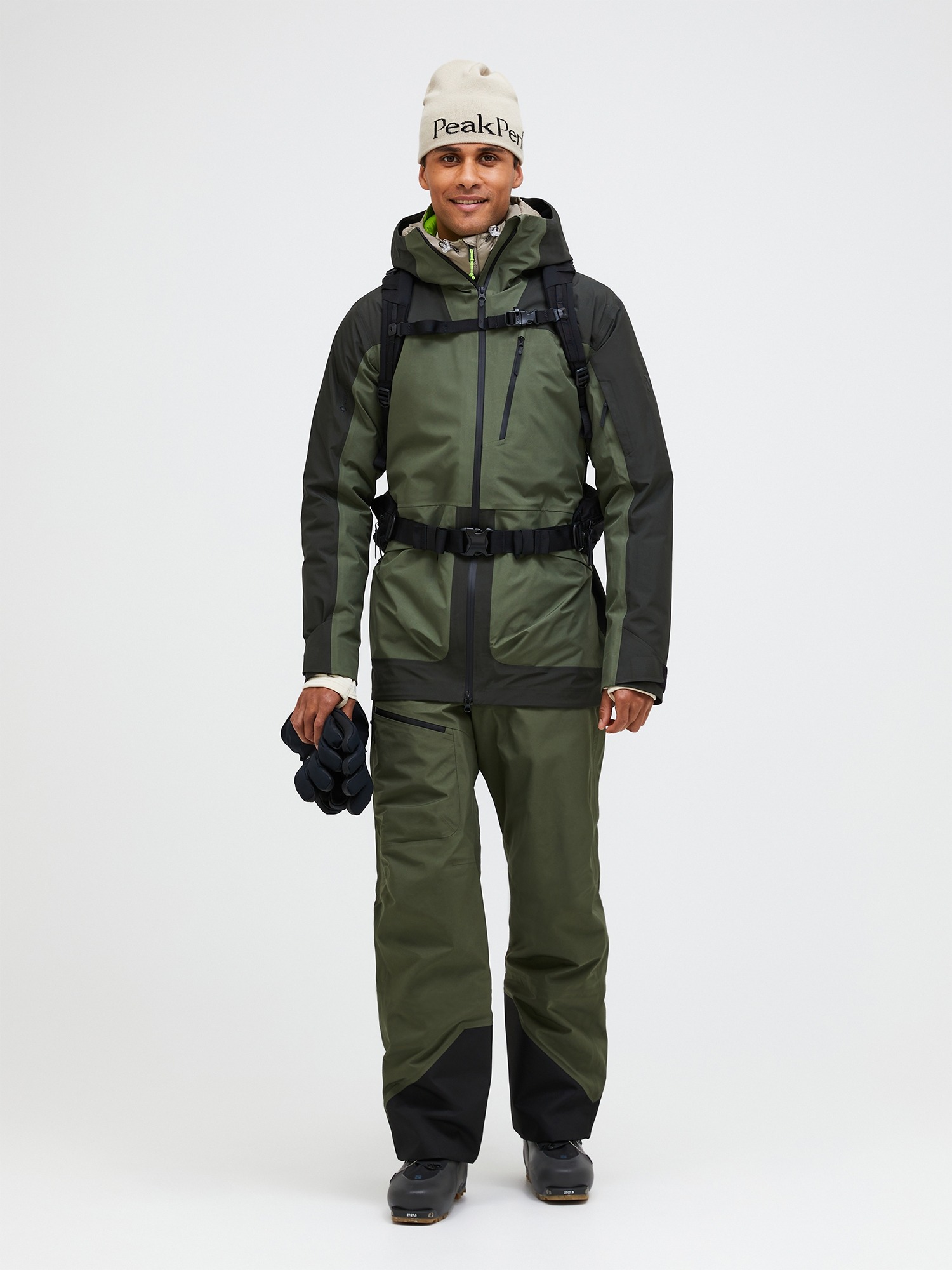 Vertical GORE-TEX 3L Jacket Herre Olive Extreme/Pine Needle