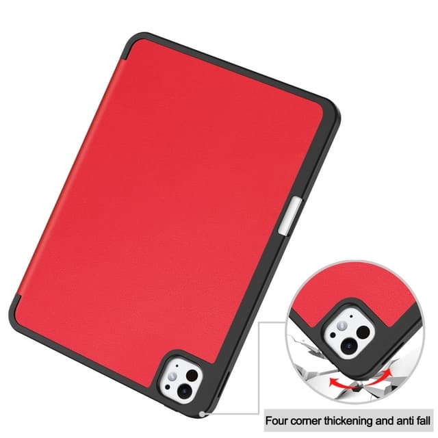 Til iPad Pro 11 (2024) Etui Tre-fold Stativ Tablet Cover med Pen Holder