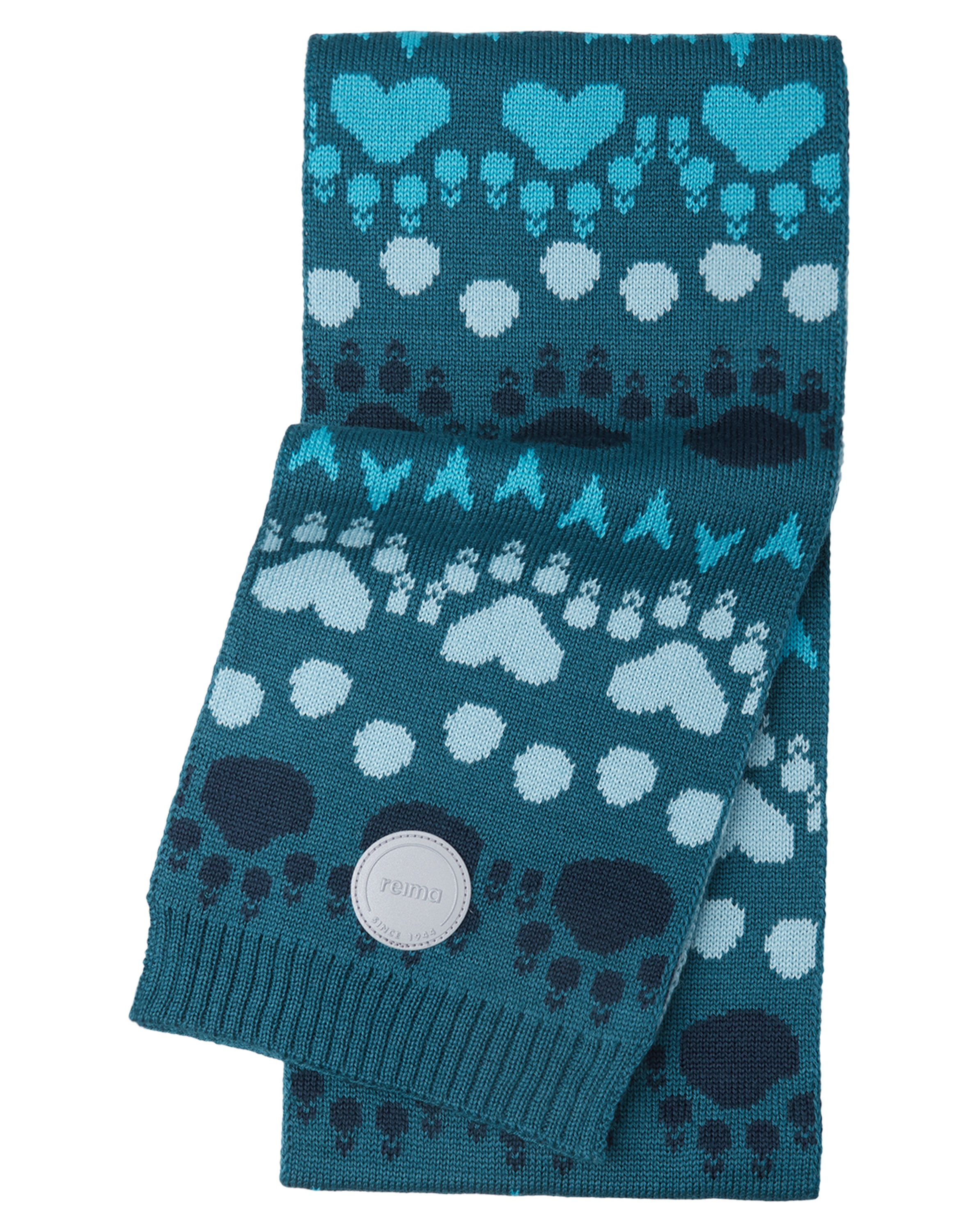 Schal TEPUTUS mit Wolle in deep ocean