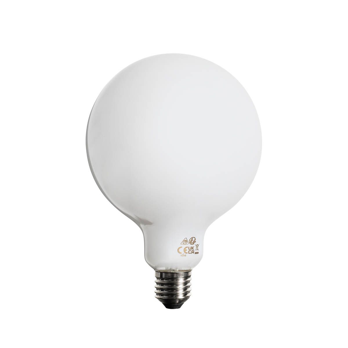Set van 5 E27 dimbare LED lampen opaal G125 5W 450 lm 2700K