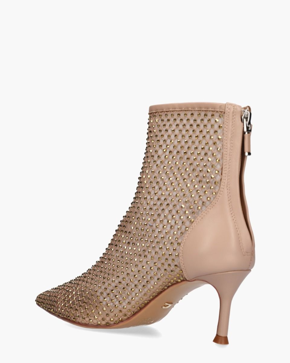 Lola Cruz Gilda Beige Dames Enkelboots