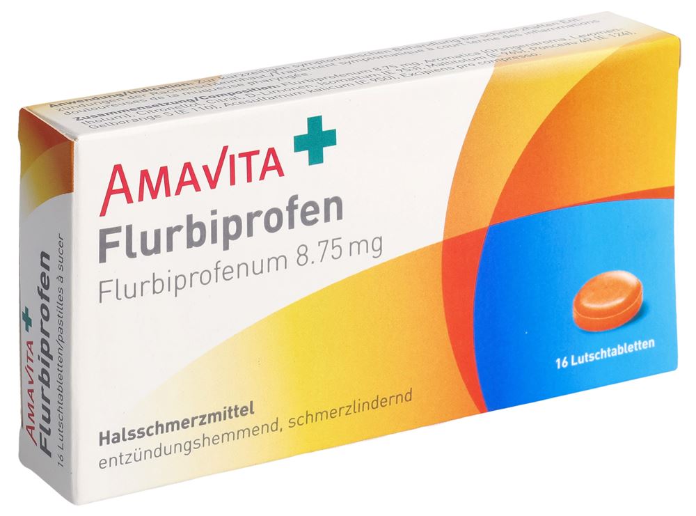 Amavita Flurbiprofen Lutschtabl 8.75 mg Blist 16 Stk