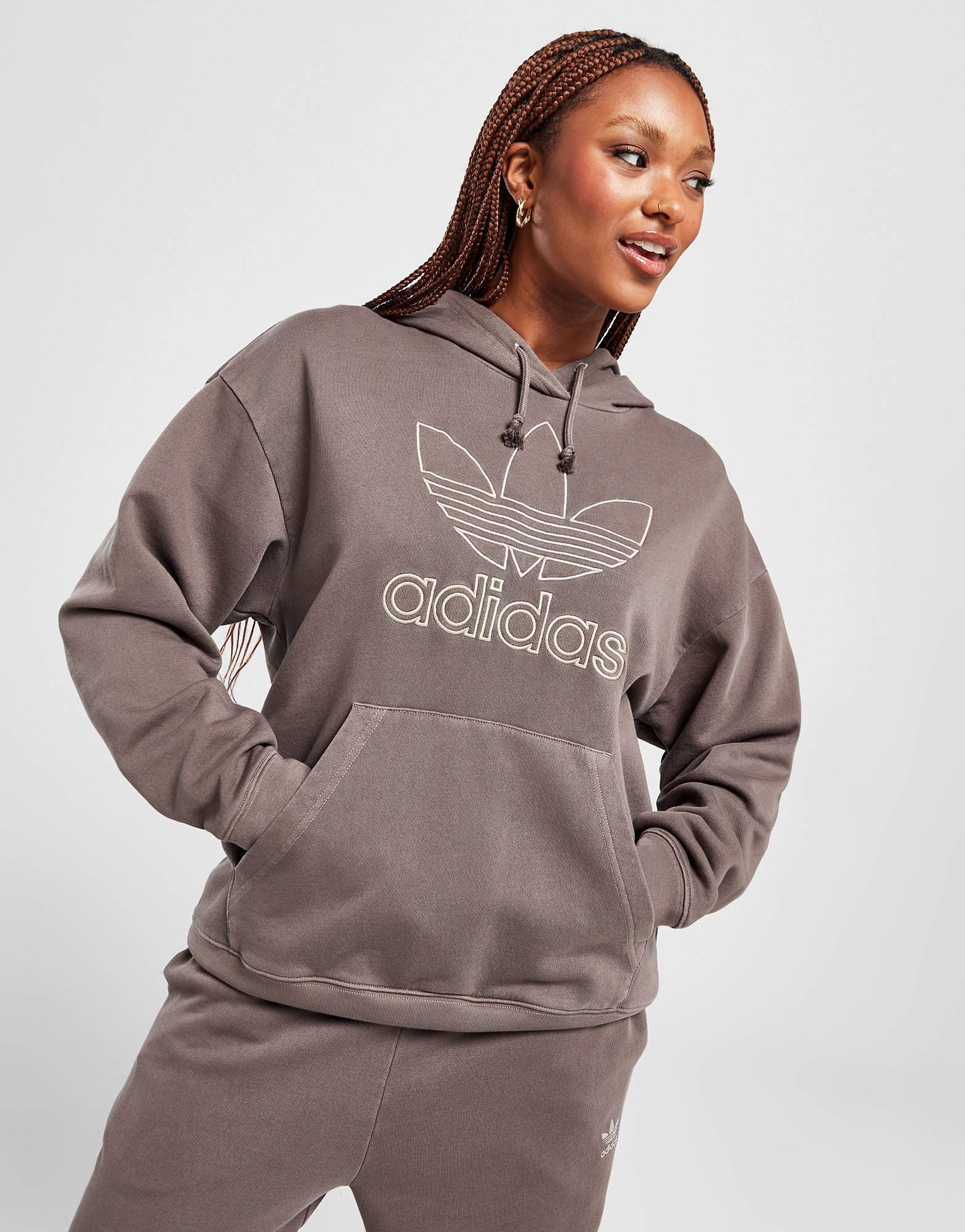 adidas Originals Sweat à Capuche Outline Wash Femme