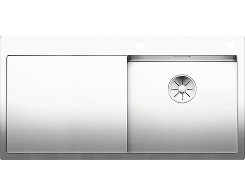 Blanco CLARON 5 S-IF spoelbak, 1000 x 510 mm, roestvrij staal, 521625, 1 bak, met afdruipgedeelte, bak rechts, vlak ingebouwd