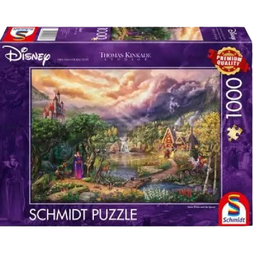 Schmidt - Thomas Kinkade: Disney Snehvide og Dronningen (1000 brikker)