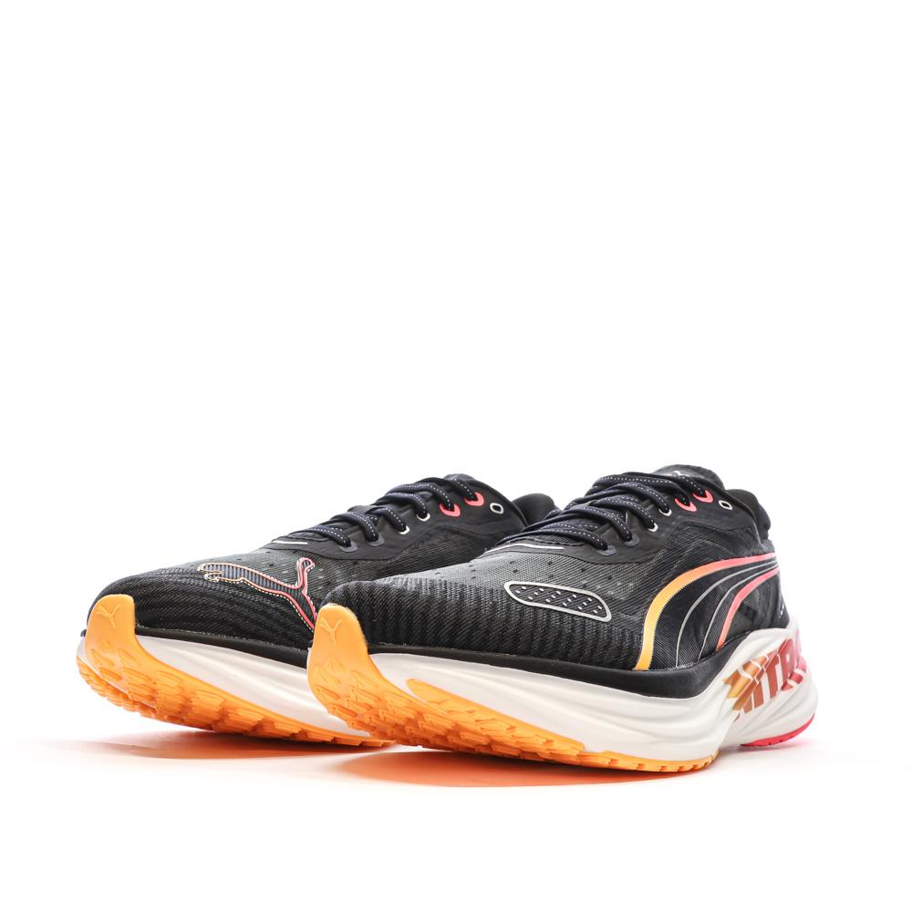 Puma Chaussures de running Noires/Oranges Homme Puma Magnify