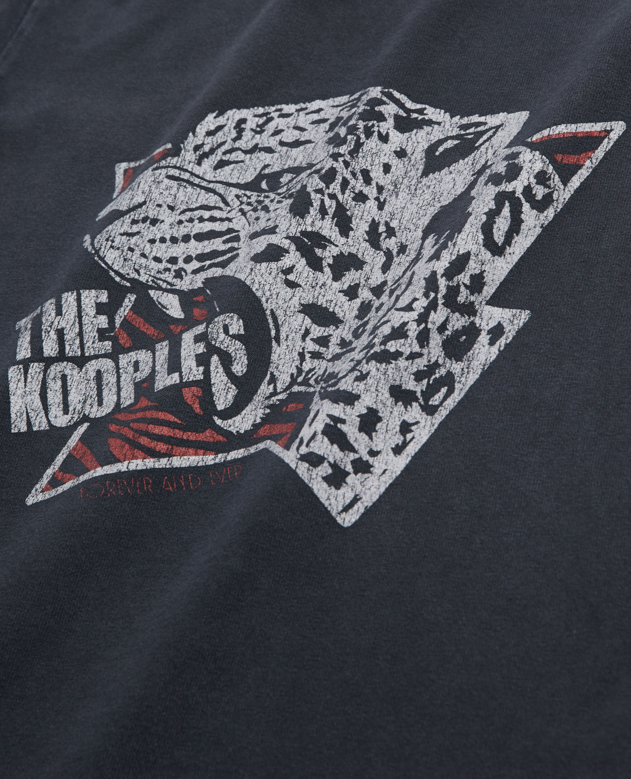 T-shirt sérigraphié léopard