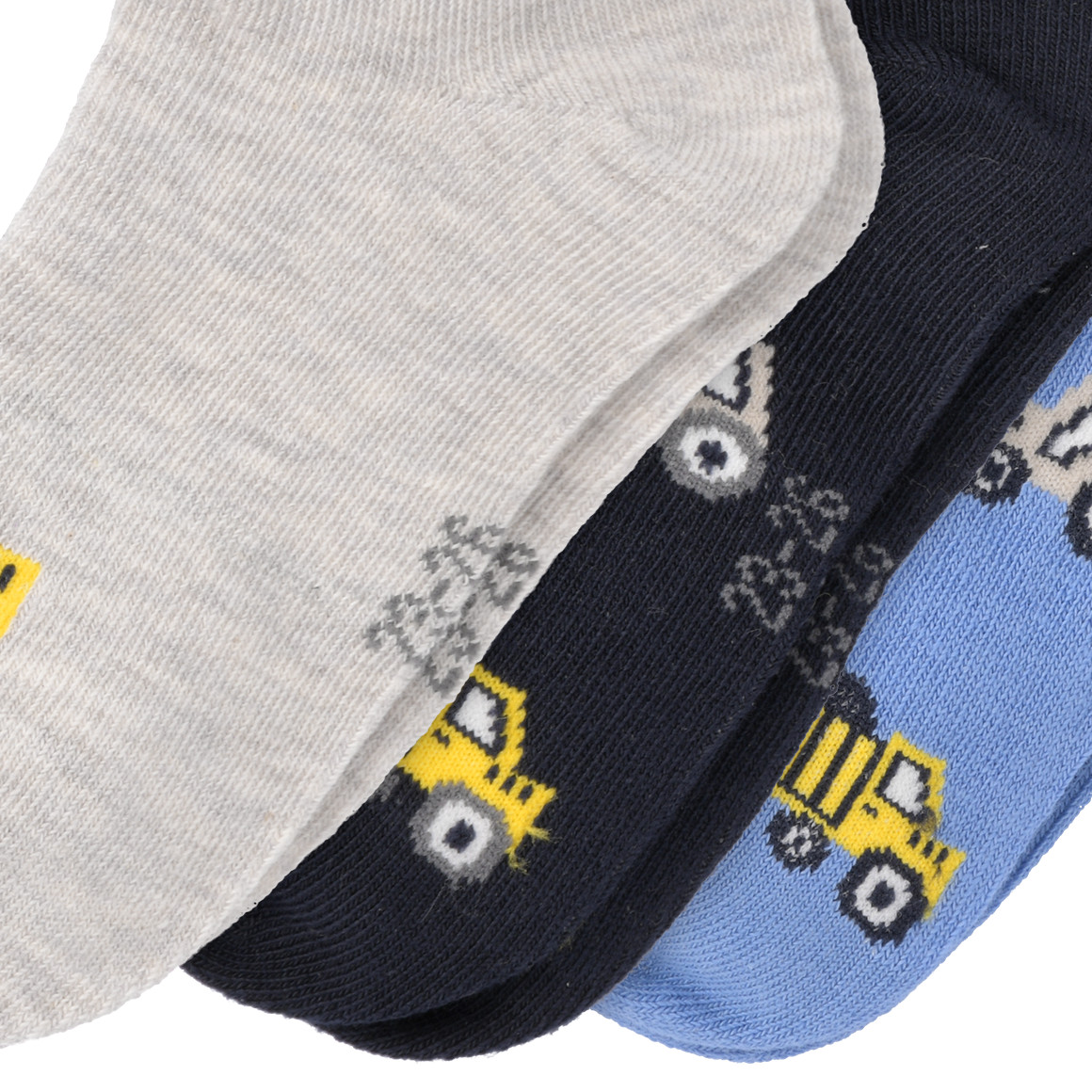Topolino 3 Paar Jungen Sneaker-Socken im Set dunkelblau / blau / creme
