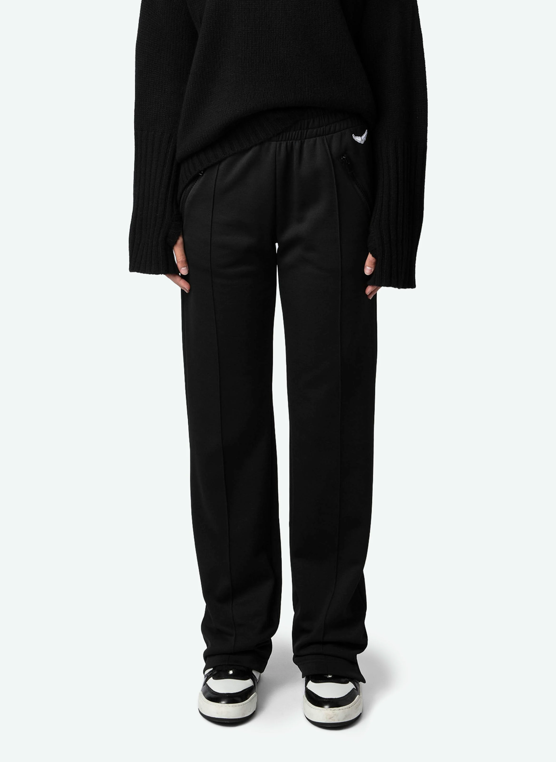 CHILL - Pantalon de jogging droit large | Noir