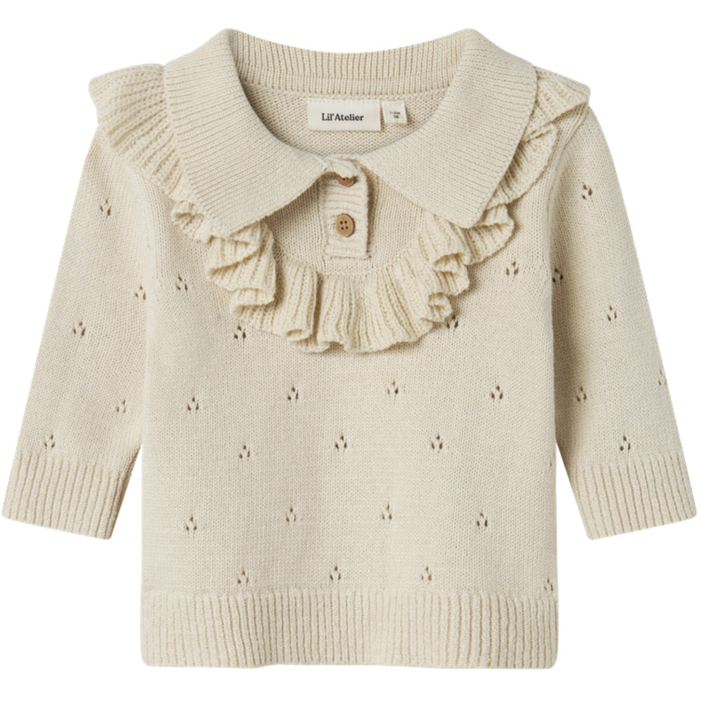 Køb Lil'Atelier Turtledove Nbfnakita Ls Loose Strik Lil