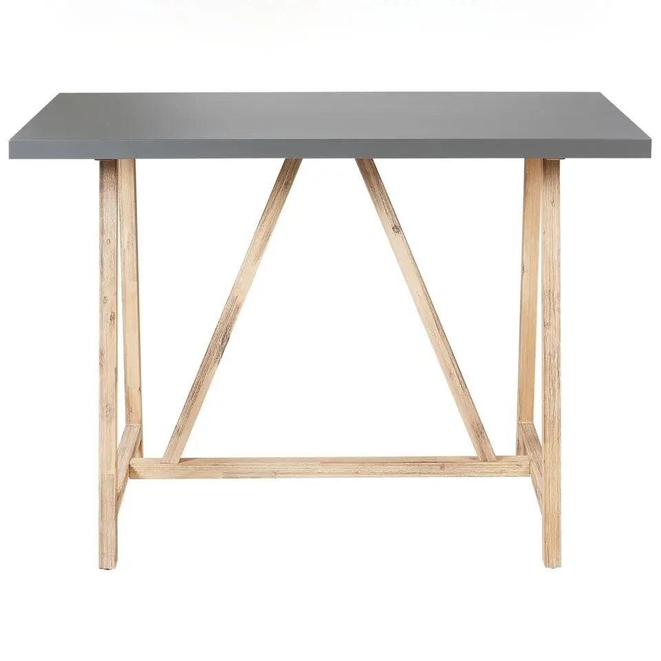 TALAMONE - Tuintafel - Lichthout/Grijs - 140 x 70 cm - Vezelcement