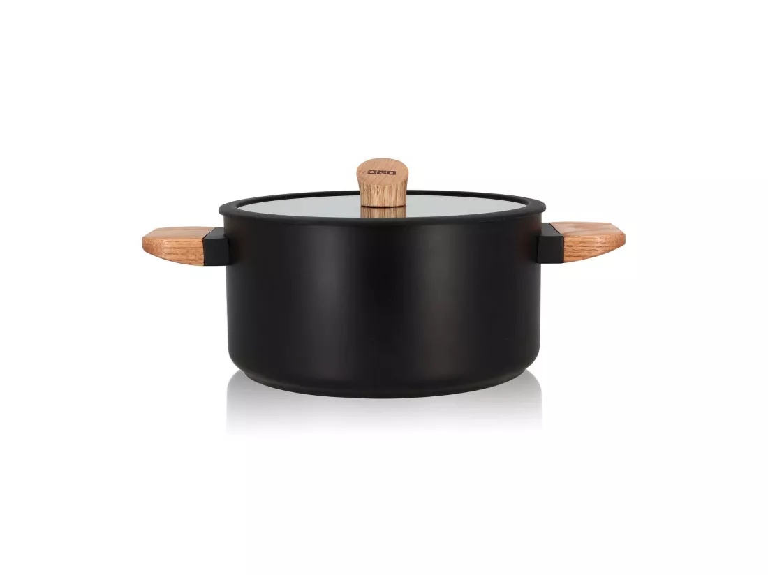 Ogo Living - Faitout Ector Induction En Aluminium Et Bois 24 Cm