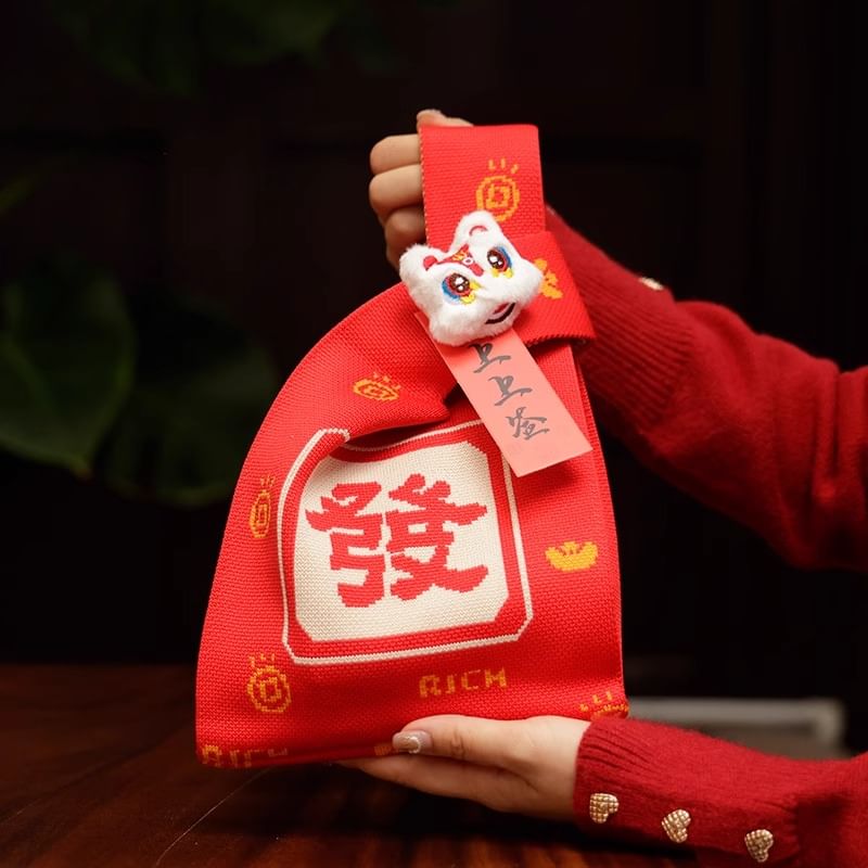 Baburu - Chinees Nieuwjaar gebreide tas