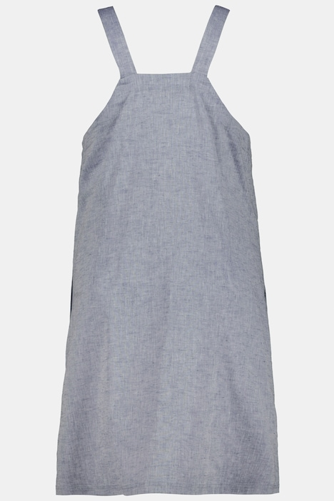 Bellieva Trägerkleid, verstellbare Träger, seitliche Knöpfe, A-Line, Biobaumwolle, GOTS